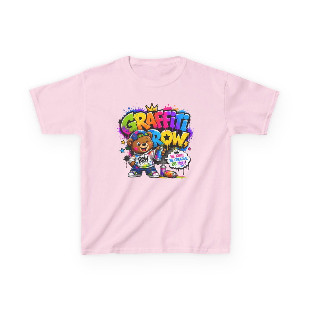 Kids Graffiti Bear T-Shirt — Colorful 'Graffiti Grow' Street Art Tee