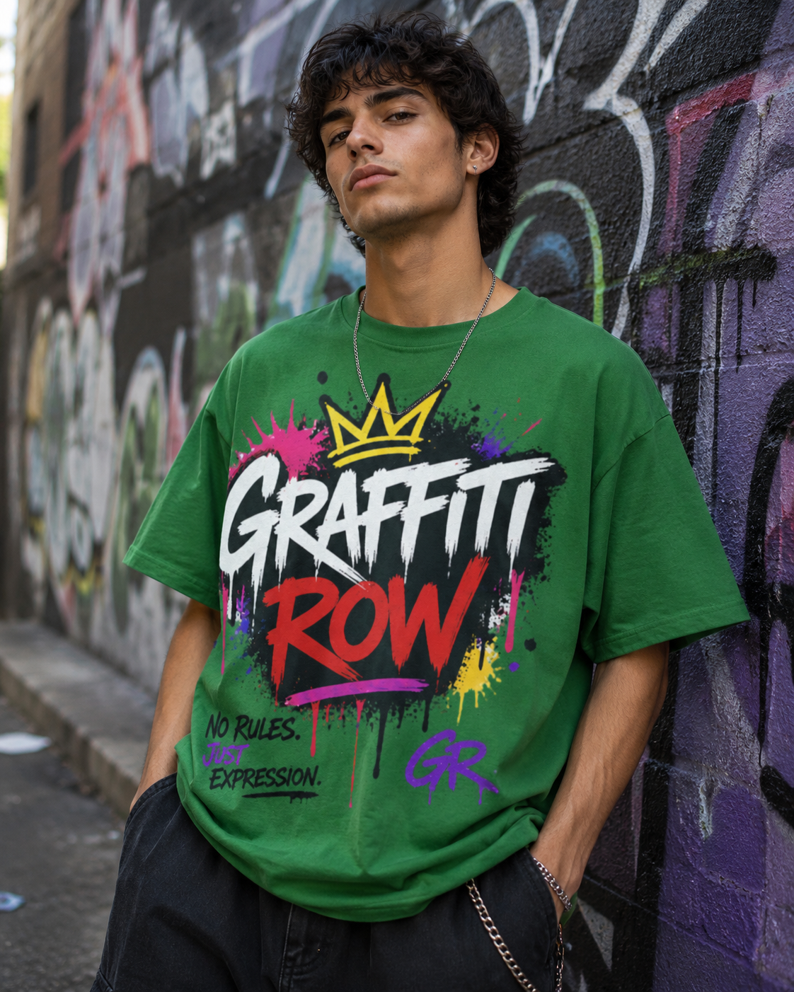 GRAFFITI ROW COLORS TEE