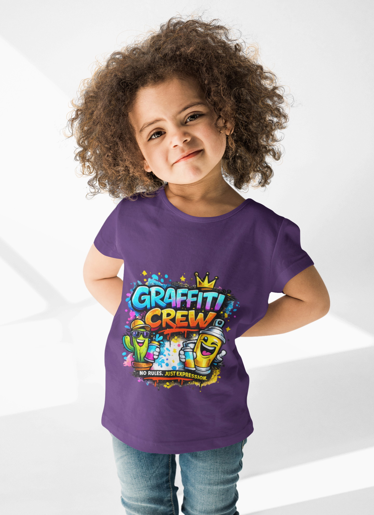 Graffiti Crew Kids T‑Shirt — Colorful Street Art Tee for Boys & Girls