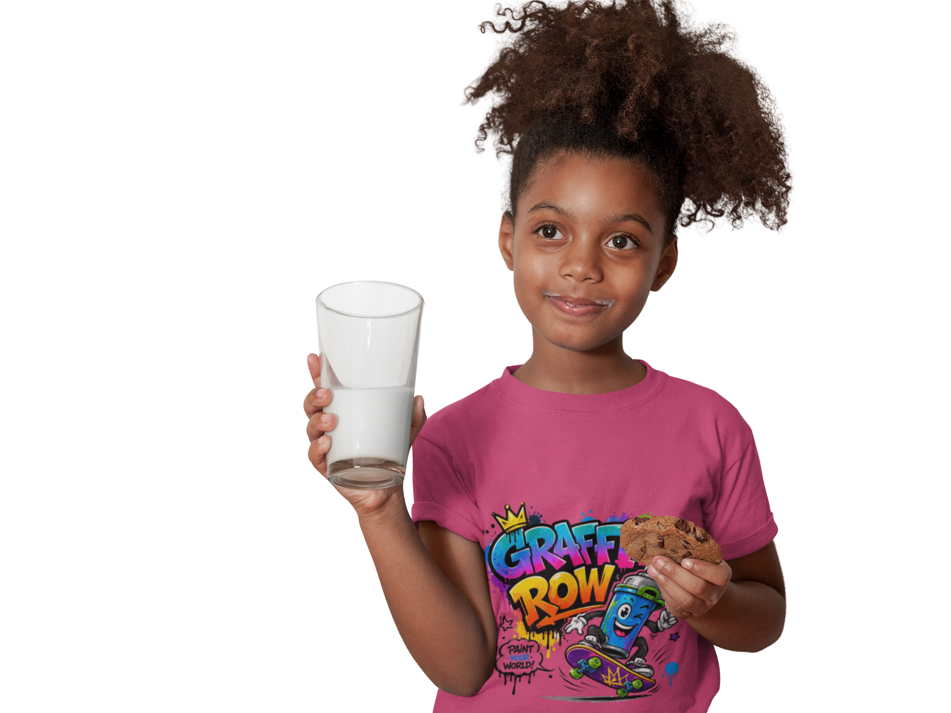 Kids Graffiti Crew T‑Shirt – Skateboard Spray Can Design