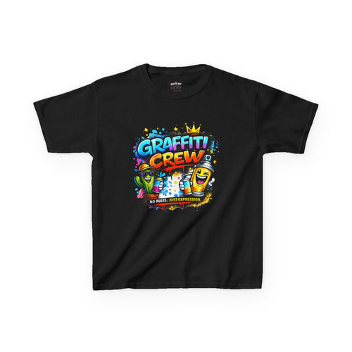 Graffiti Crew Kids T‑Shirt — Colorful Street Art Tee for Boys & Girls