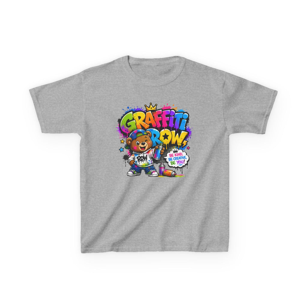 Kids Graffiti Bear T-Shirt — Colorful 'Graffiti Grow' Street Art Tee